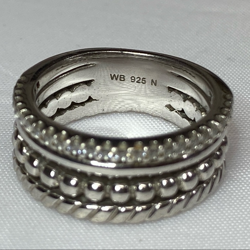 WALLACE BISHOP STERLING SILVER RING - Picture 2 of 2